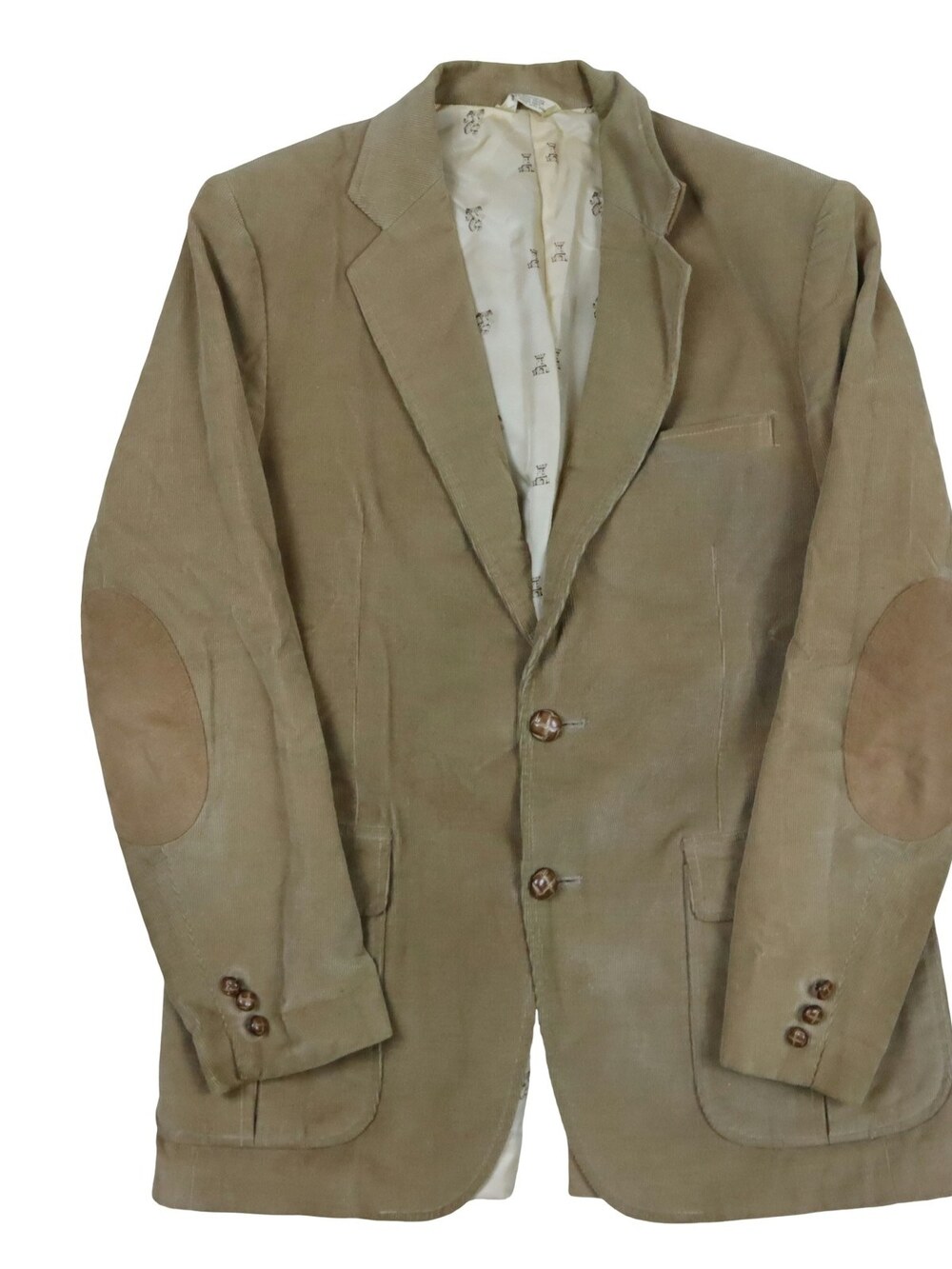Vintage Kentfield Corduroy Blazer Jacket Sport Coat Elbow Patches Men's Large 40